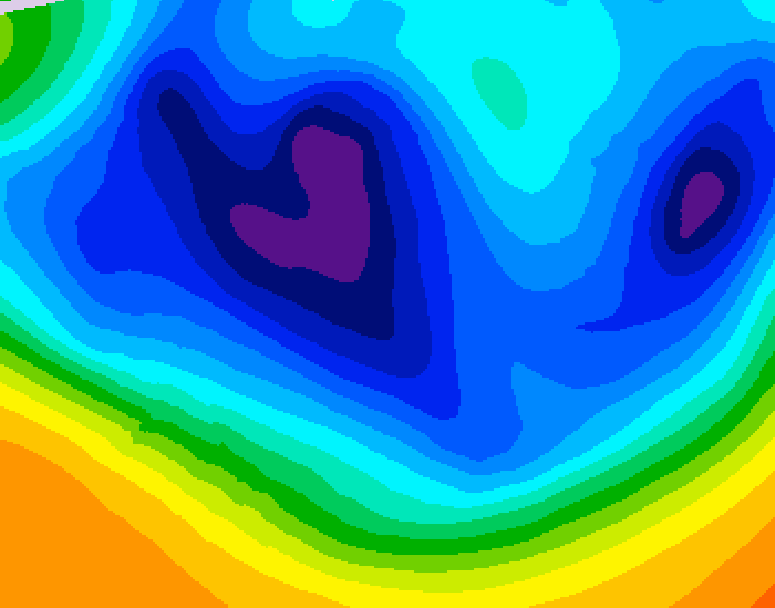 GDPS 500 millibar geopotential height 204 hour forecast chart for Canada based on 2025/12/02 1200Z data