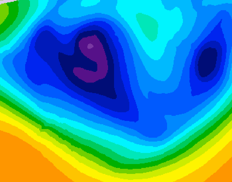 GDPS 500 millibar geopotential height 210 hour forecast chart for Canada based on 2025/12/02 1200Z data