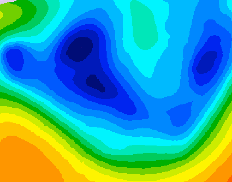 GDPS 500 millibar geopotential height 228 hour forecast chart for Canada based on 2025/12/02 1200Z data