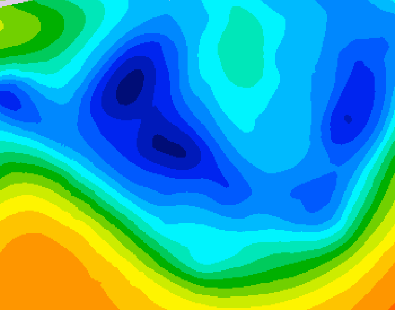 GDPS 500 millibar geopotential height 234 hour forecast chart for Canada based on 2025/12/02 1200Z data