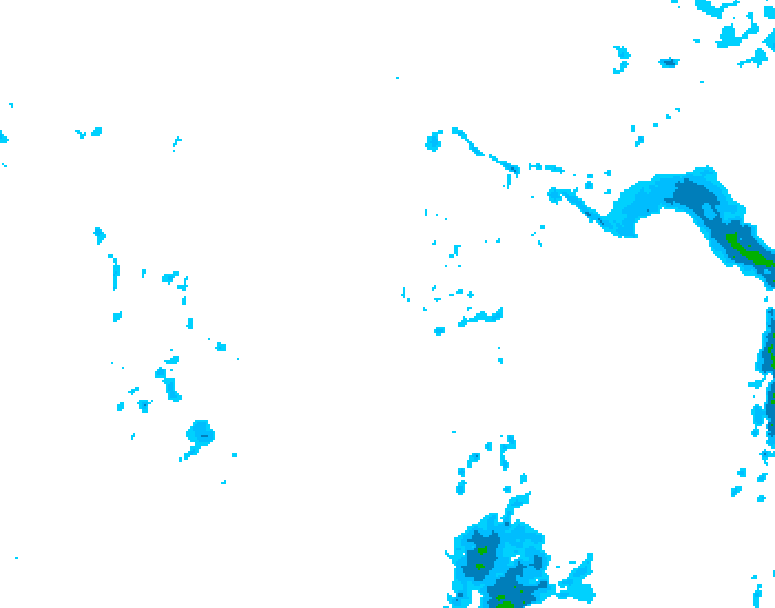 GDPS precipitation 006 hour forecast chart for Canada based on 2025/12/02 0000Z data
