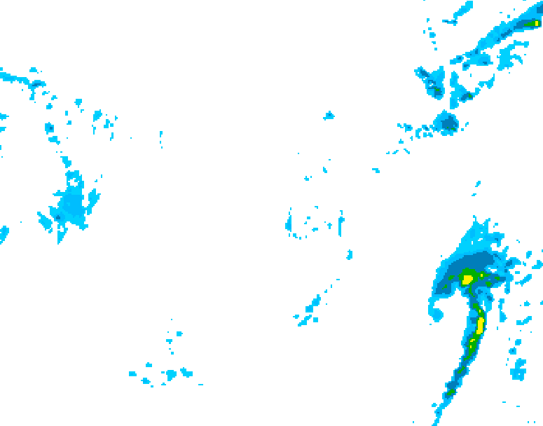 GDPS precipitation 030 hour forecast chart for Canada based on 2025/12/02 0000Z data
