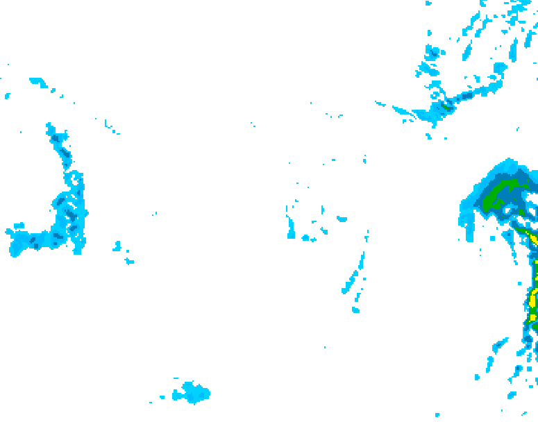 GDPS precipitation 042 hour forecast chart for Canada based on 2025/12/02 0000Z data
