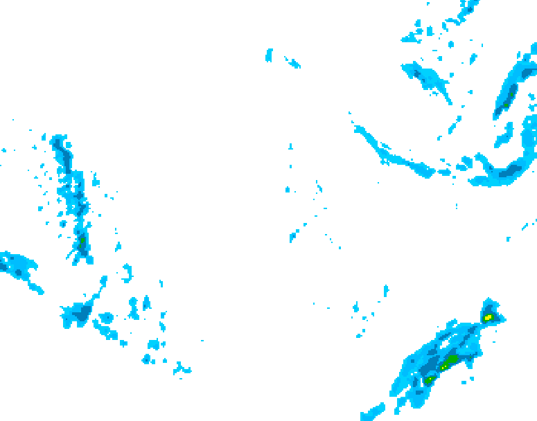 GDPS precipitation 108 hour forecast chart for Canada based on 2025/12/02 0000Z data
