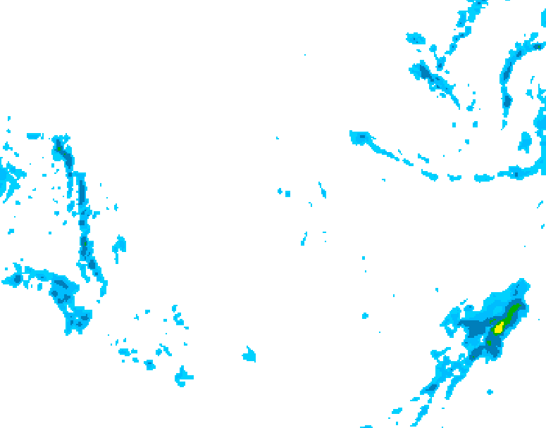 GDPS precipitation 114 hour forecast chart for Canada based on 2025/12/02 0000Z data