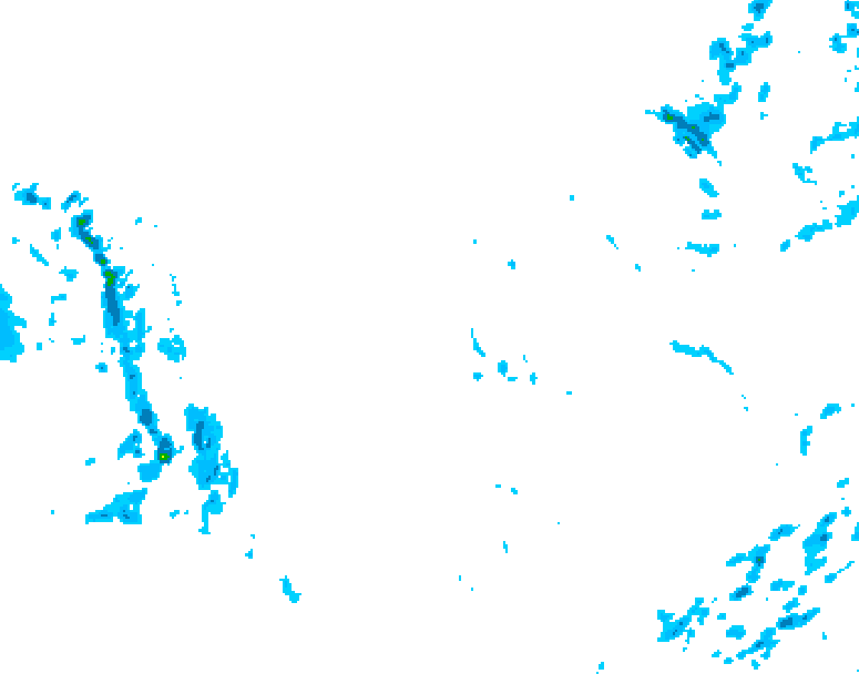 GDPS precipitation 138 hour forecast chart for Canada based on 2025/12/02 0000Z data