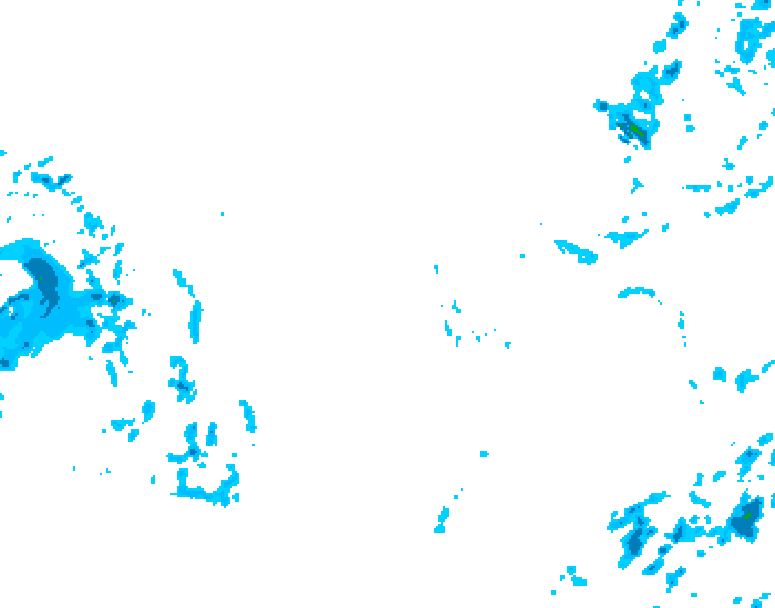 GDPS precipitation 144 hour forecast chart for Canada based on 2025/12/02 0000Z data