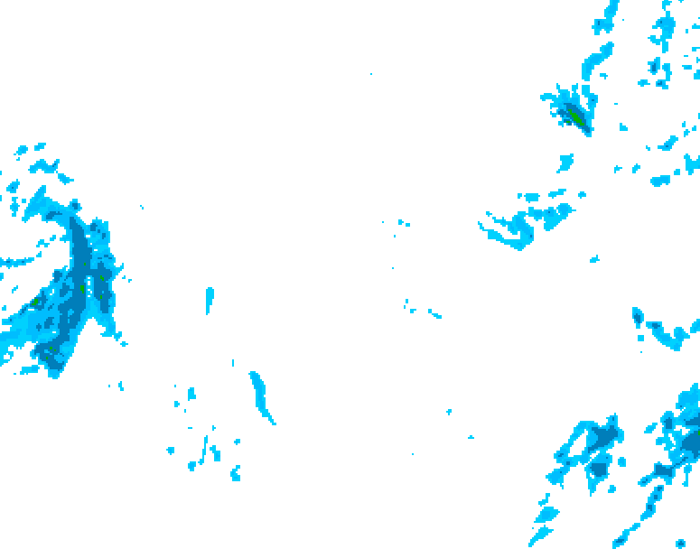 GDPS precipitation 150 hour forecast chart for Canada based on 2025/12/02 0000Z data