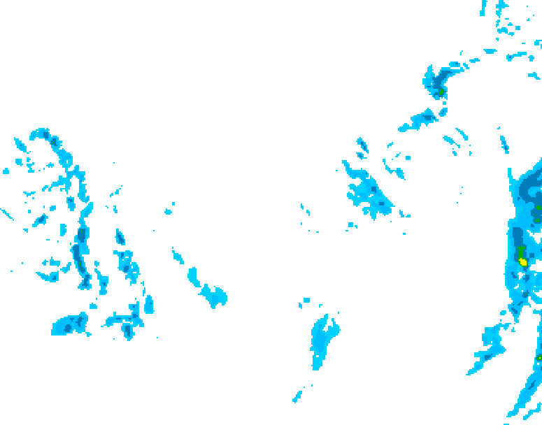 GDPS precipitation 174 hour forecast chart for Canada based on 2025/12/02 0000Z data