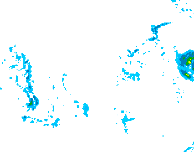 GDPS precipitation 180 hour forecast chart for Canada based on 2025/12/02 0000Z data