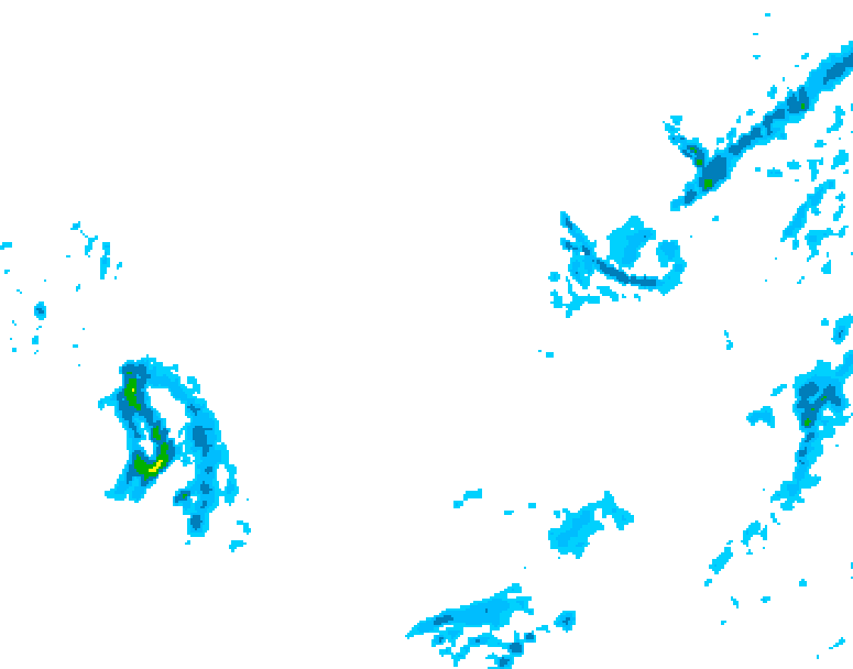 GDPS precipitation 210 hour forecast chart for Canada based on 2025/12/02 0000Z data