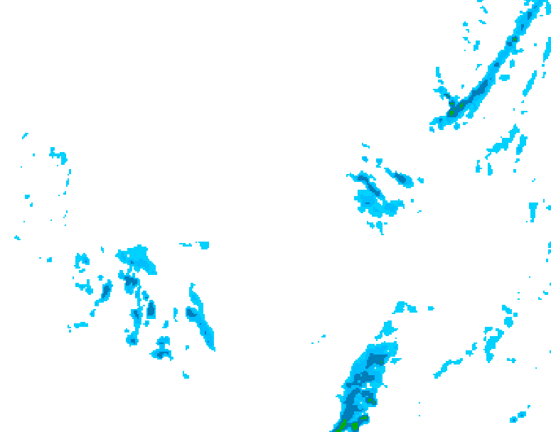 GDPS precipitation 222 hour forecast chart for Canada based on 2025/12/02 0000Z data