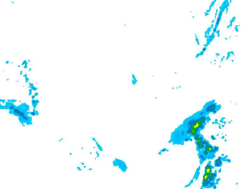 GDPS precipitation 240 hour forecast chart for Canada based on 2025/12/02 0000Z data