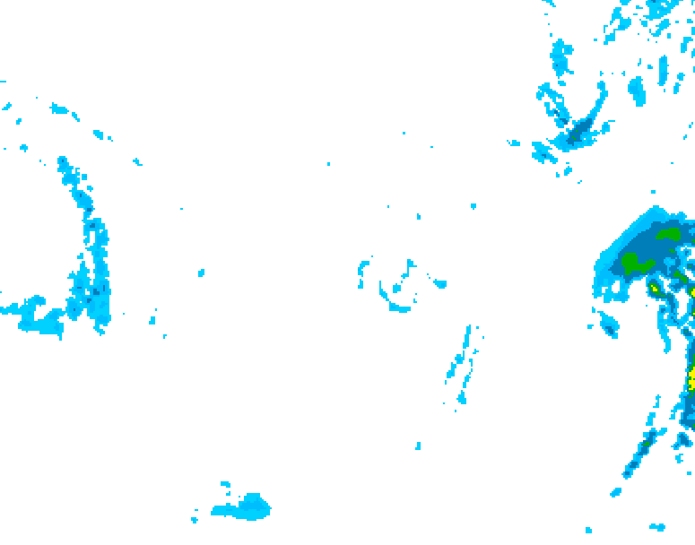 GDPS precipitation 030 hour forecast chart for Canada based on 2025/12/02 1200Z data
