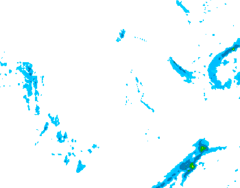 GDPS precipitation 090 hour forecast chart for Canada based on 2025/12/02 1200Z data