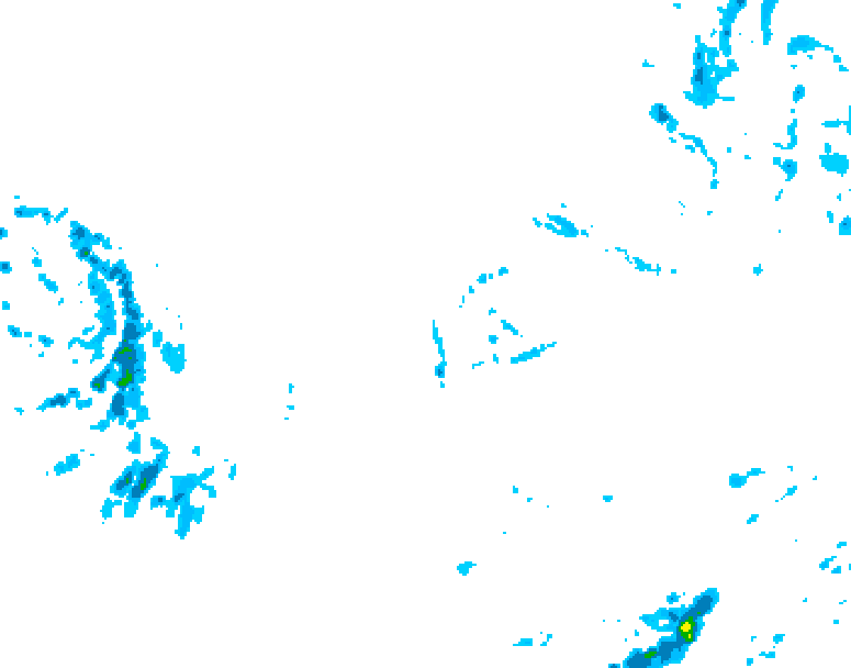 GDPS precipitation 120 hour forecast chart for Canada based on 2025/12/02 1200Z data