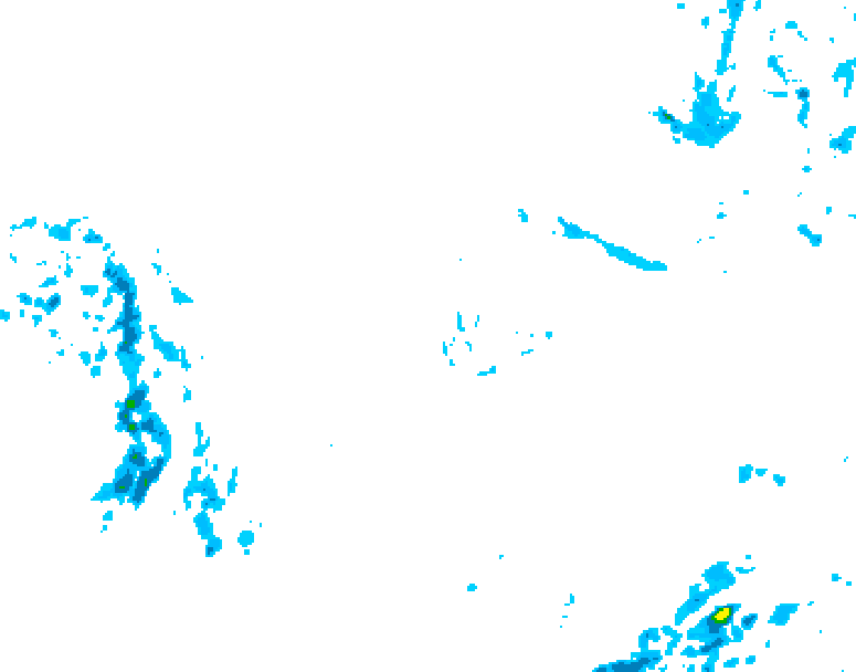 GDPS precipitation 126 hour forecast chart for Canada based on 2025/12/02 1200Z data