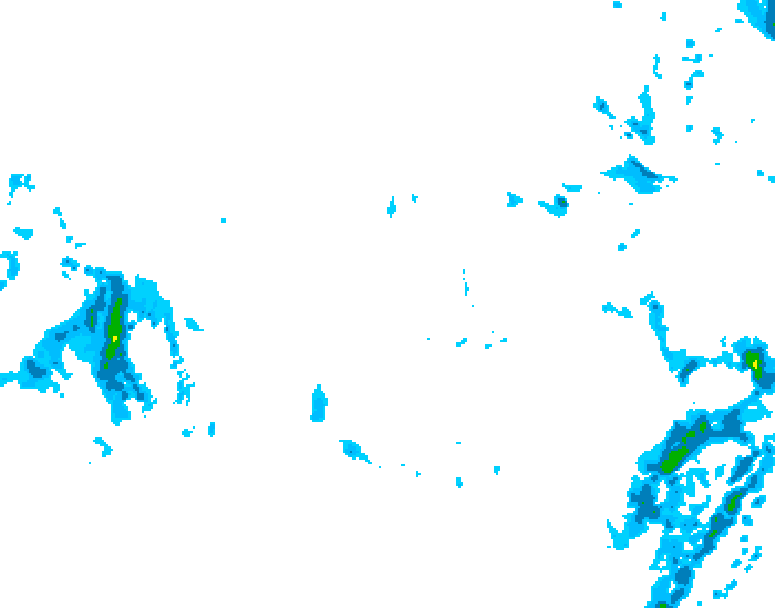 GDPS precipitation 150 hour forecast chart for Canada based on 2025/12/02 1200Z data