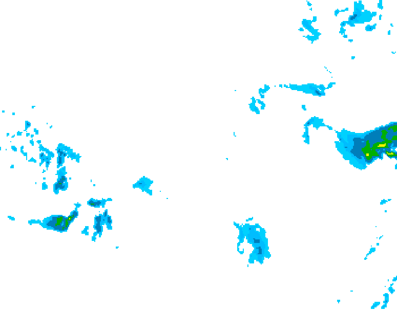 GDPS precipitation 168 hour forecast chart for Canada based on 2025/12/02 1200Z data