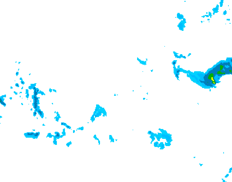 GDPS precipitation 174 hour forecast chart for Canada based on 2025/12/02 1200Z data