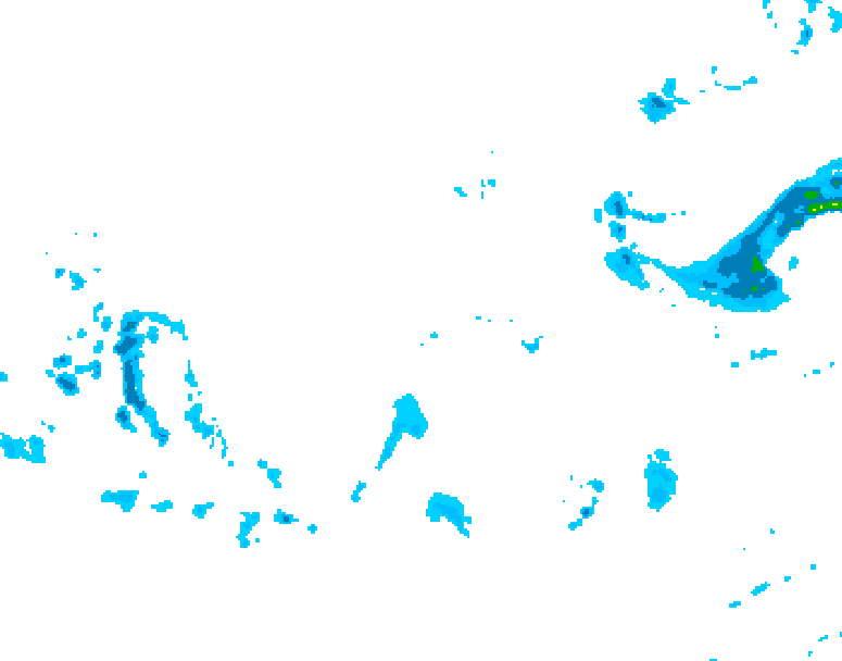 GDPS precipitation 180 hour forecast chart for Canada based on 2025/12/02 1200Z data