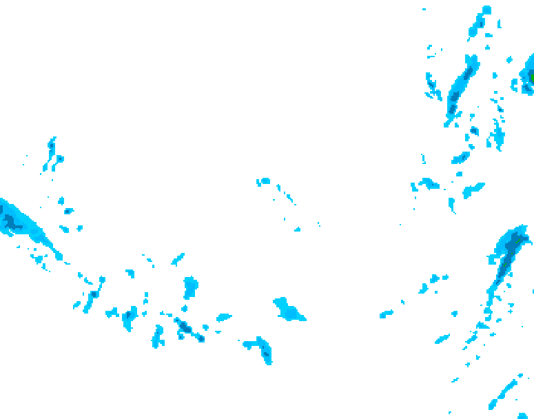 GDPS precipitation 222 hour forecast chart for Canada based on 2025/12/02 1200Z data