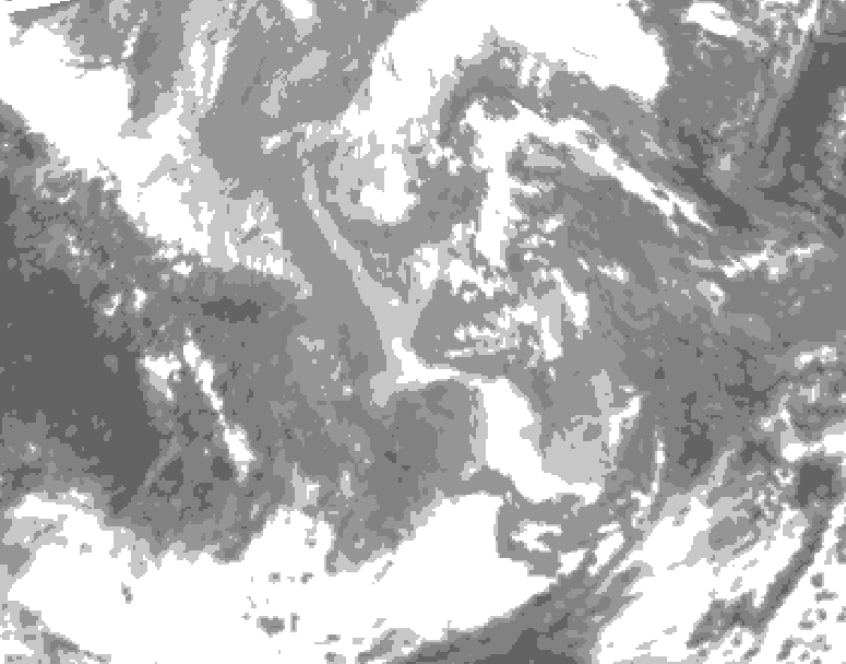 GDPS total cloud 066 hour forecast chart for Canada based on 2025/12/02 0000Z data