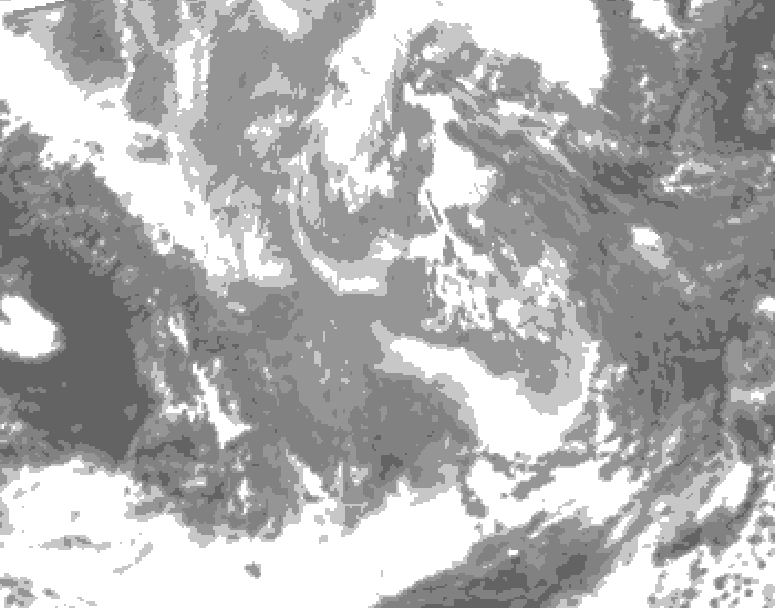 GDPS total cloud 060 hour forecast chart for Canada based on 2025/12/02 1200Z data