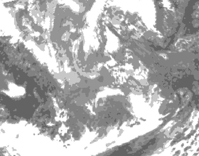 GDPS total cloud 066 hour forecast chart for Canada based on 2025/12/02 1200Z data