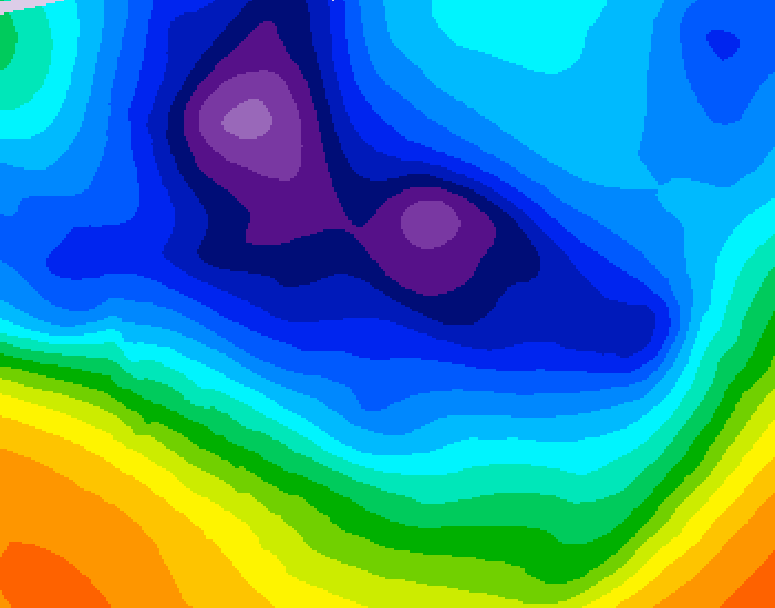 GDPS 500 millibar geopotential height 144 hour forecast chart for Canada based on 2025/12/03 0000Z data