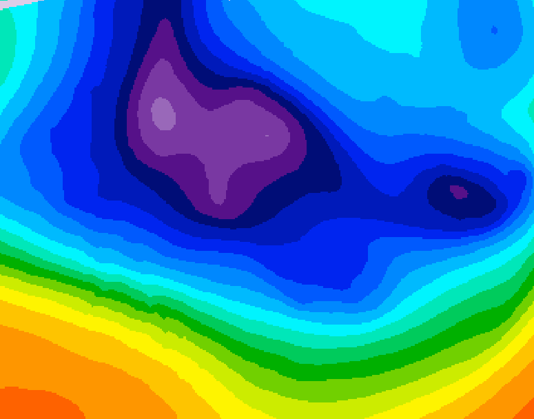 GDPS 500 millibar geopotential height 162 hour forecast chart for Canada based on 2025/12/03 0000Z data