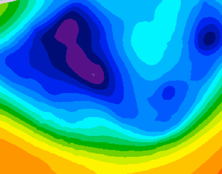 GDPS 500 millibar geopotential height 204 hour forecast chart for Canada based on 2025/12/03 0000Z data