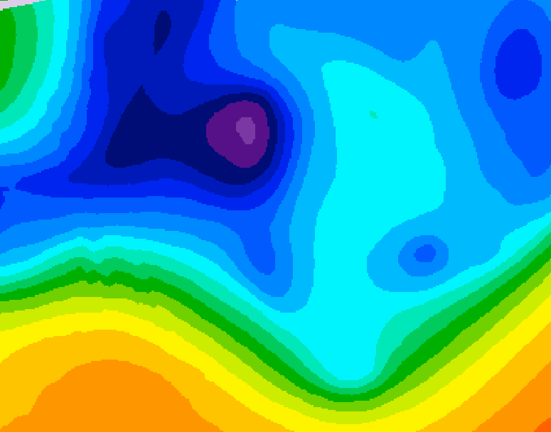 GDPS 500 millibar geopotential height 240 hour forecast chart for Canada based on 2025/12/03 0000Z data
