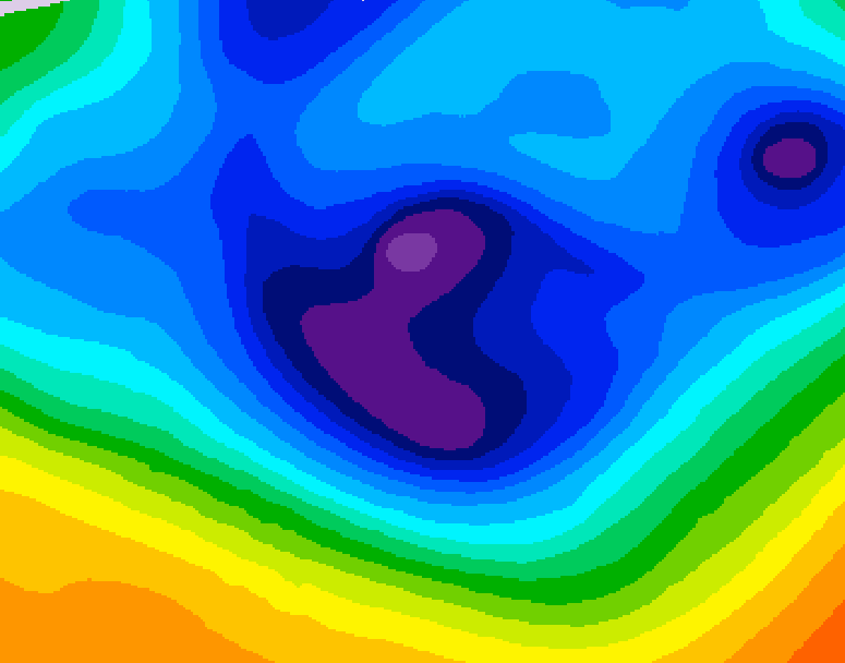GDPS 500 millibar geopotential height 168 hour forecast chart for Canada based on 2025/12/03 1200Z data