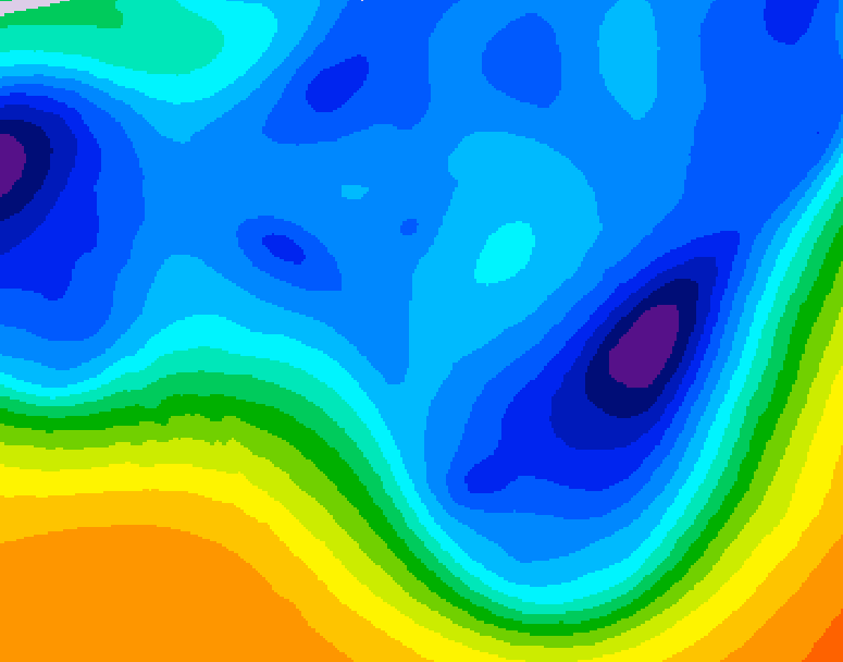 GDPS 500 millibar geopotential height 228 hour forecast chart for Canada based on 2025/12/03 1200Z data