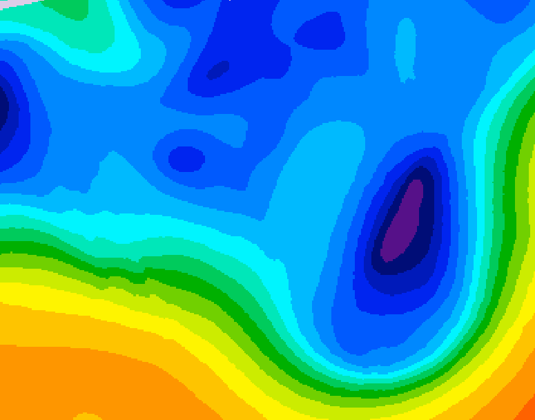GDPS 500 millibar geopotential height 240 hour forecast chart for Canada based on 2025/12/03 1200Z data