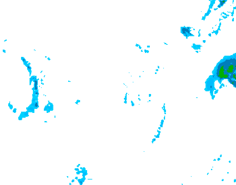 GDPS precipitation 024 hour forecast chart for Canada based on 2025/12/03 0000Z data