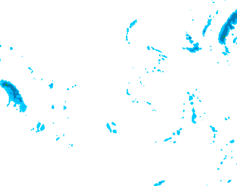 GDPS precipitation 042 hour forecast chart for Canada based on 2025/12/03 0000Z data