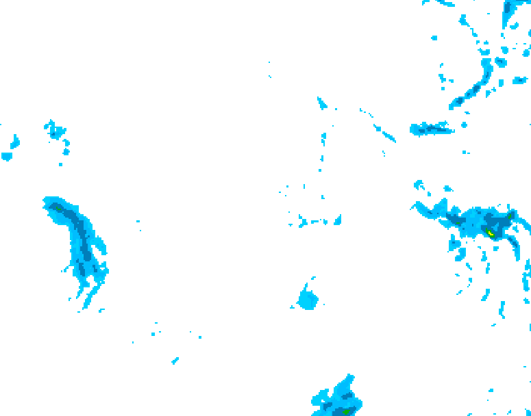 GDPS precipitation 054 hour forecast chart for Canada based on 2025/12/03 0000Z data