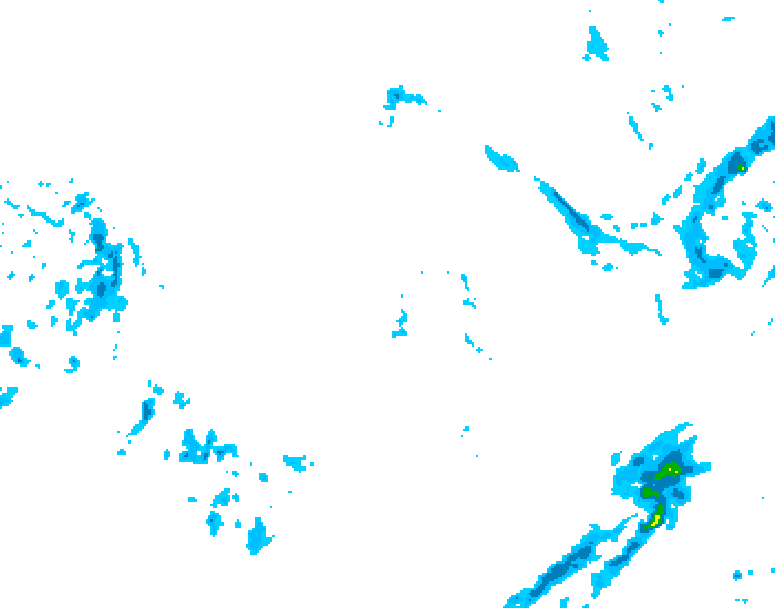 GDPS precipitation 078 hour forecast chart for Canada based on 2025/12/03 0000Z data