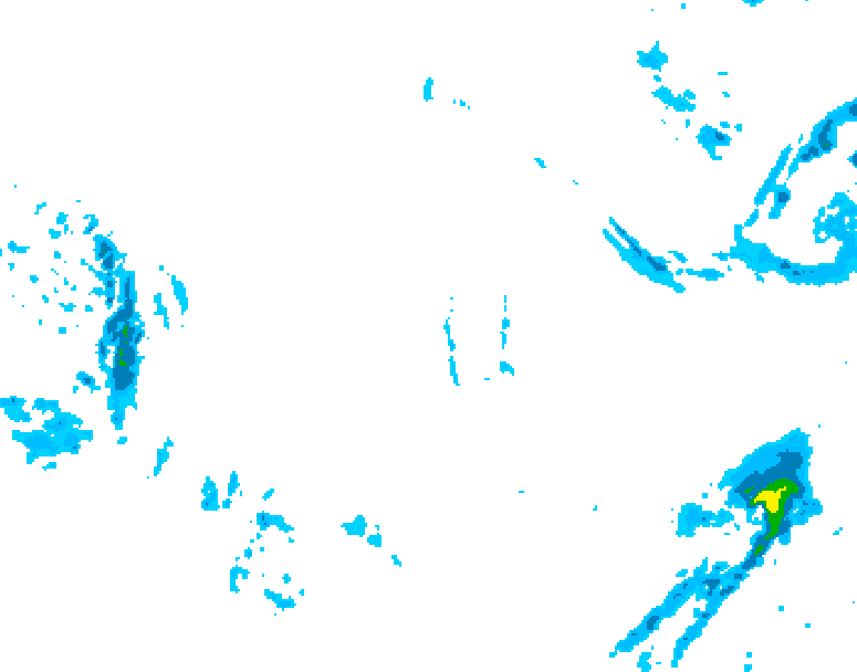 GDPS precipitation 084 hour forecast chart for Canada based on 2025/12/03 0000Z data