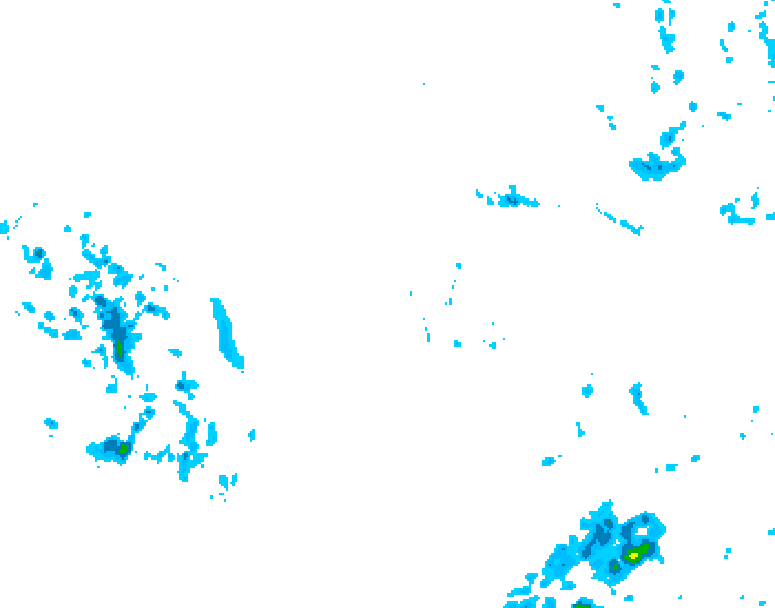 GDPS precipitation 120 hour forecast chart for Canada based on 2025/12/03 0000Z data