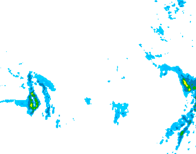 GDPS precipitation 150 hour forecast chart for Canada based on 2025/12/03 0000Z data
