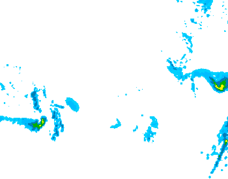 GDPS precipitation 156 hour forecast chart for Canada based on 2025/12/03 0000Z data
