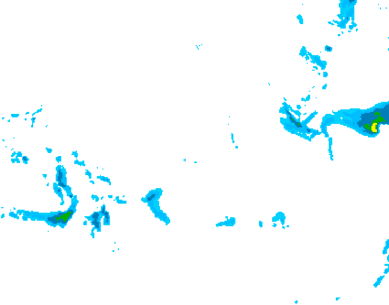 GDPS precipitation 162 hour forecast chart for Canada based on 2025/12/03 0000Z data