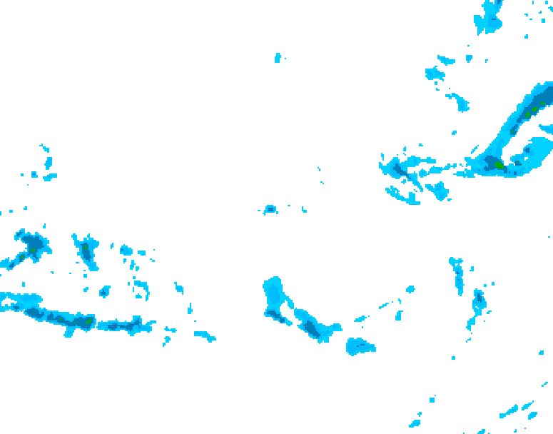 GDPS precipitation 174 hour forecast chart for Canada based on 2025/12/03 0000Z data