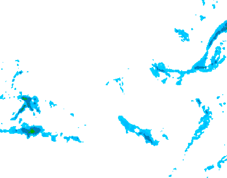 GDPS precipitation 180 hour forecast chart for Canada based on 2025/12/03 0000Z data