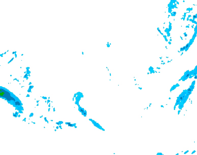 GDPS precipitation 210 hour forecast chart for Canada based on 2025/12/03 0000Z data