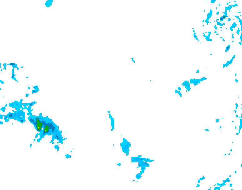 GDPS precipitation 222 hour forecast chart for Canada based on 2025/12/03 0000Z data