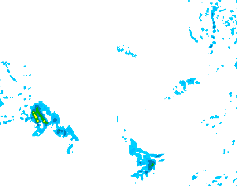 GDPS precipitation 228 hour forecast chart for Canada based on 2025/12/03 0000Z data